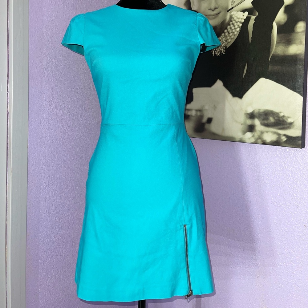 Alice + Olivia Crew Neck Mini Dress